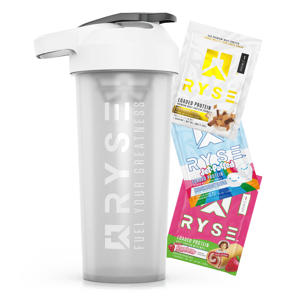 Loaded Protein Samples Variety Pack + Free SportShaker W7